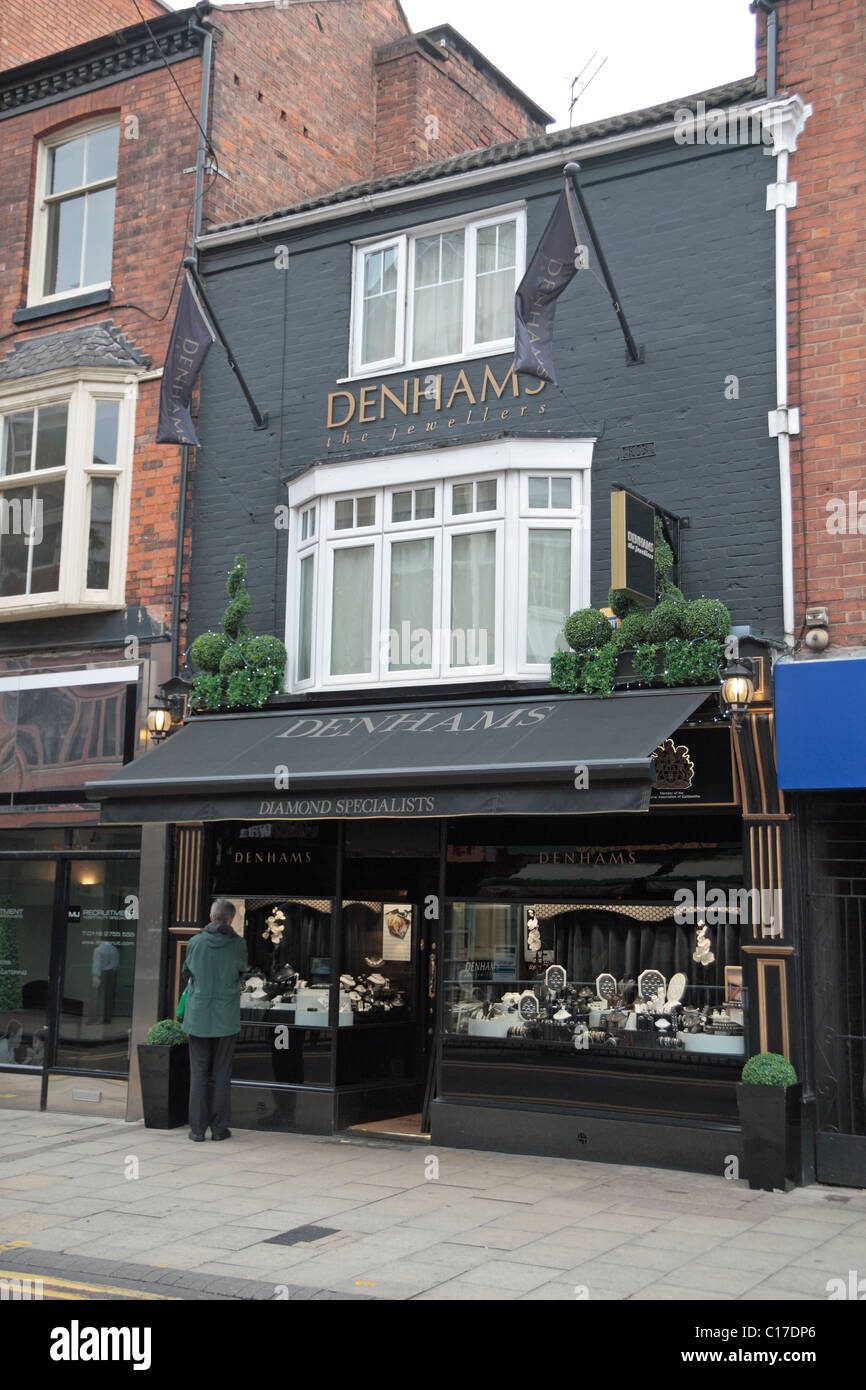 Denhams The Jewellers in Leicester, Leicestershire, England. Stock Photo