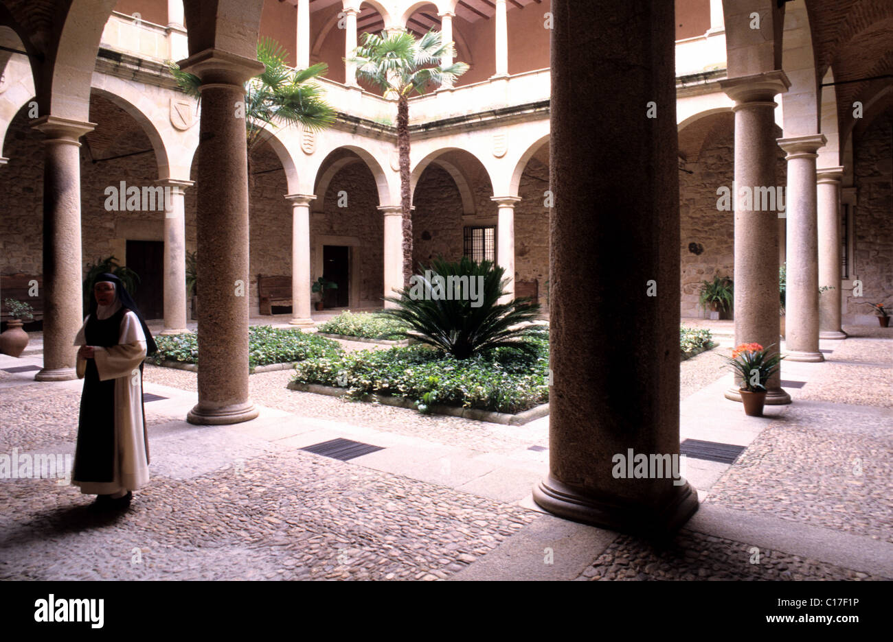 Spain, Estremadura, Trujillo, inside a palace Stock Photo