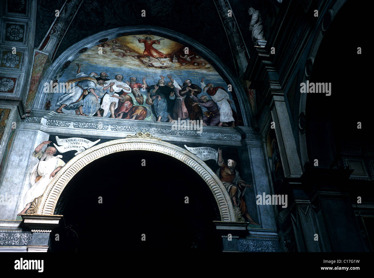 Italy, Venetia, Verona: Santa Maria in Organo Stock Photo