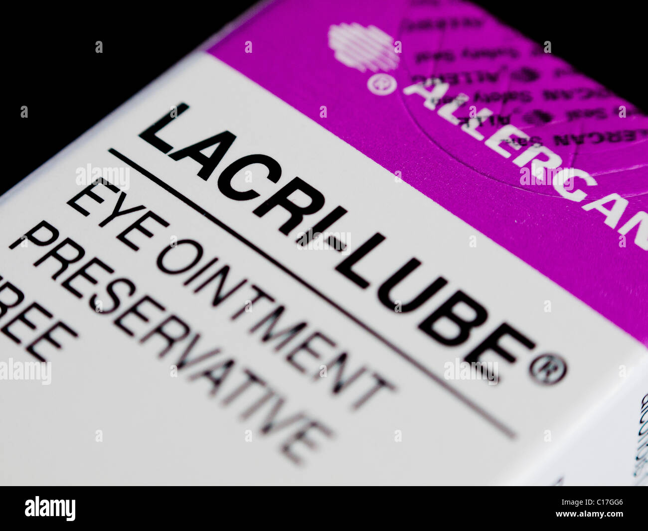 LacriLube eye ointment.UK Stock Photo Alamy