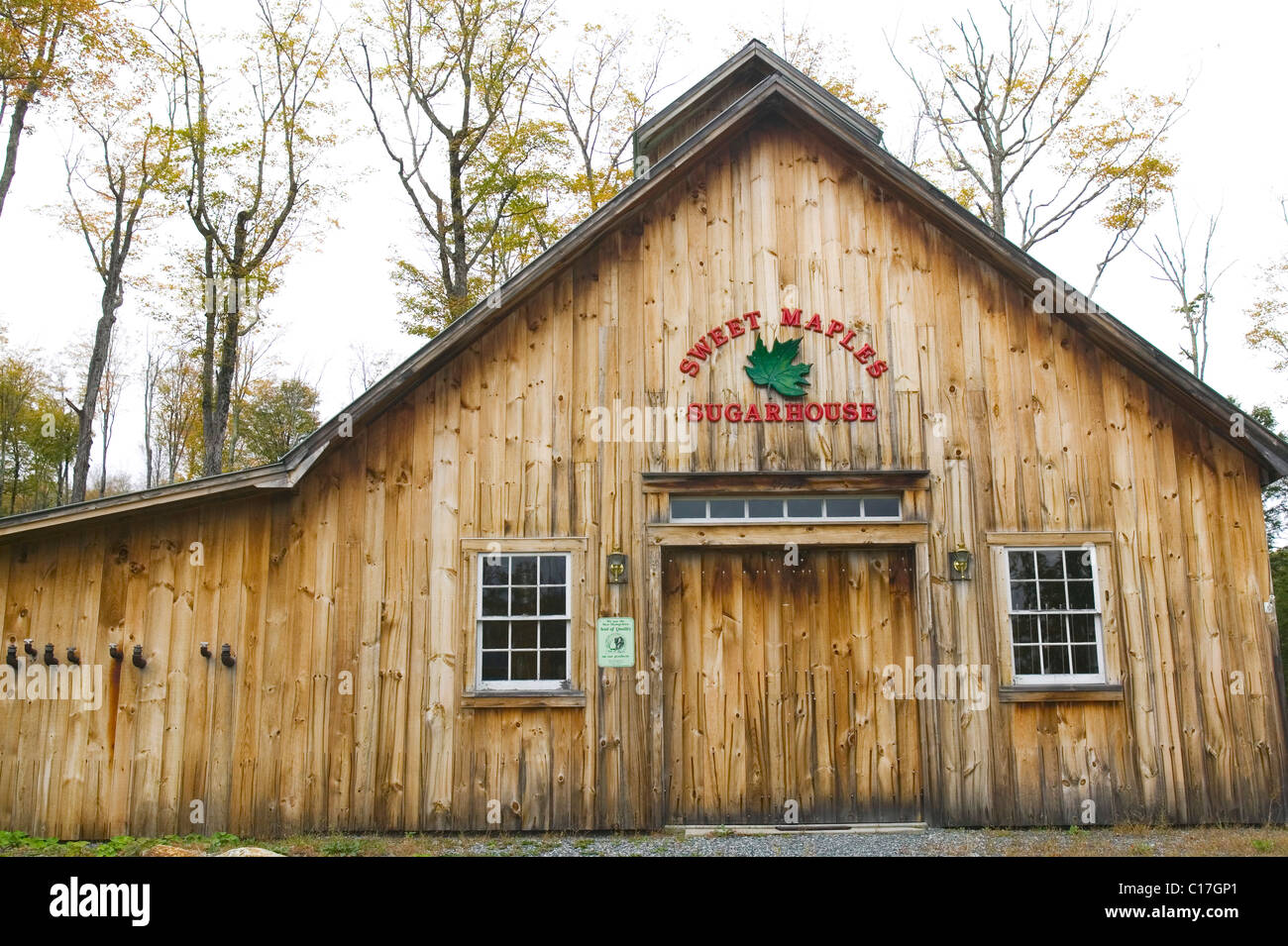 Maple Sugar House New Hampshire Stock Photo Alamy