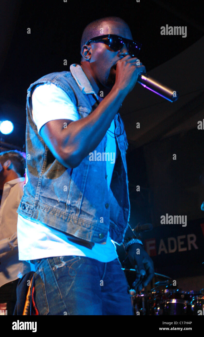 Kanye West The last Levi's Fader Fort held at SXSW Austin, Texas   Credit : .com Stock Photo - Alamy