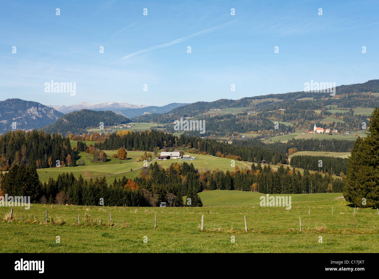 Landscape in Furtnerteich-Grebenzen Natural Park near Neumarkt, Styria, Austria, Europe Stock Photo