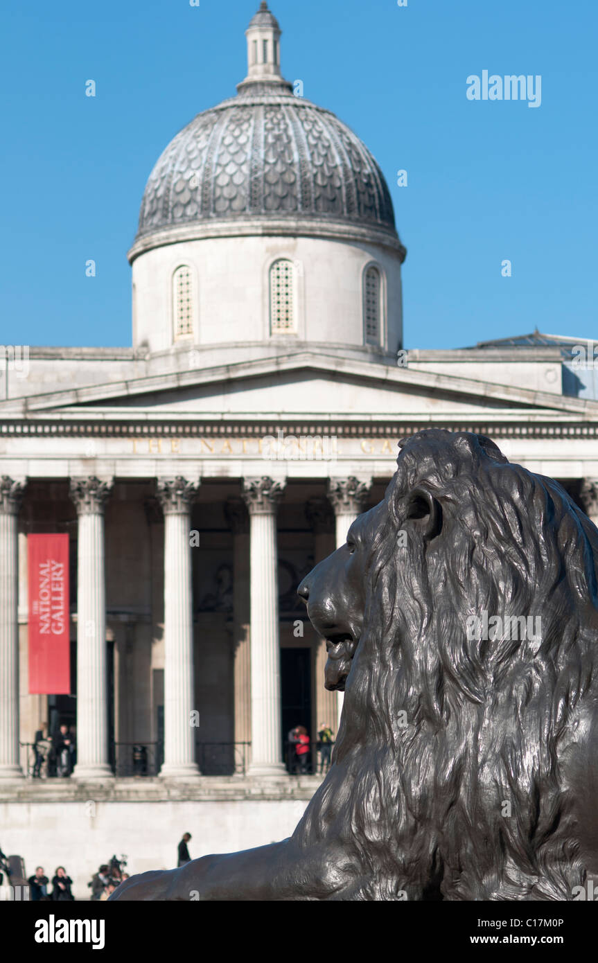 Trafalgar Square Lions High Resolution Stock Photography and Images - Alamy
