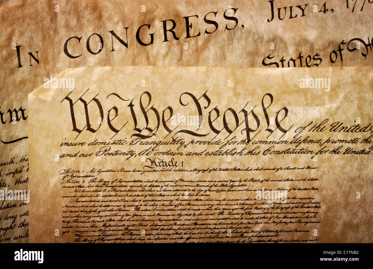 The Constitution for the United States of America Stock Photo