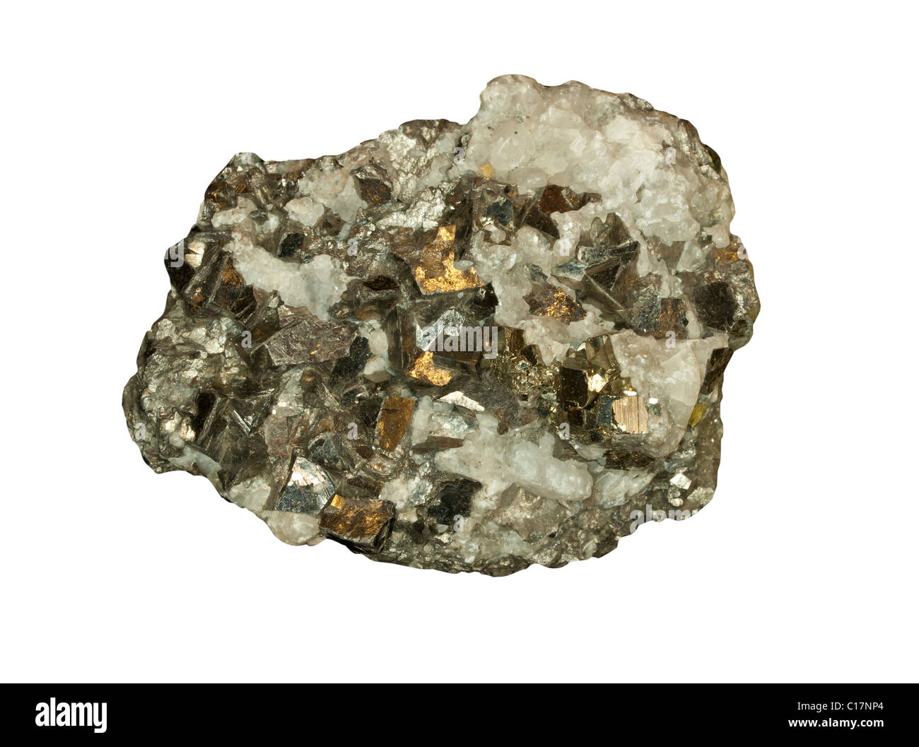 Arsenopyrite from Pesto Bueno Peru Stock Photo