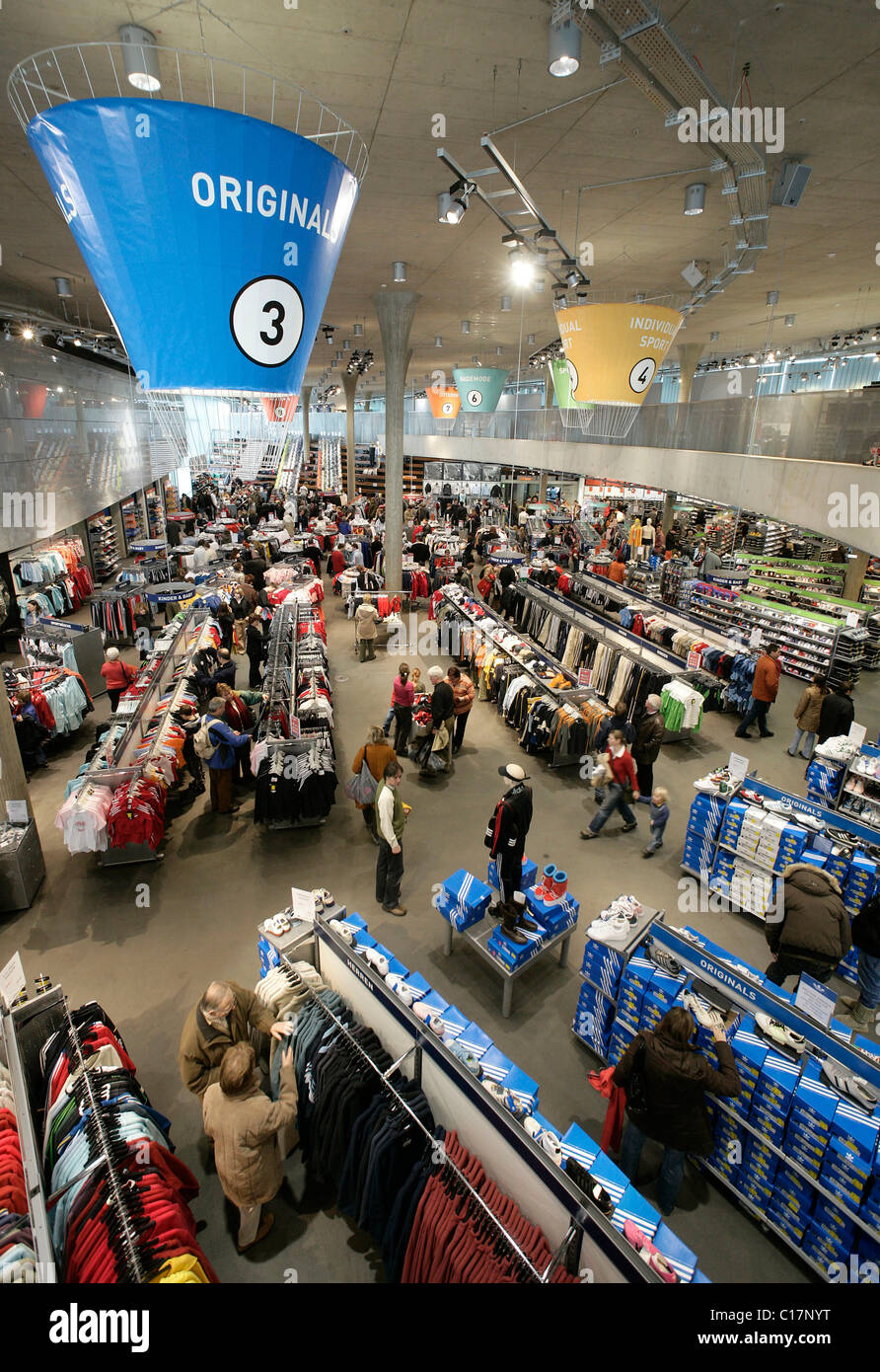 Outlet store of Adidas Salomon in Herzogenaurach, Bavaria, Europe Photo - Alamy