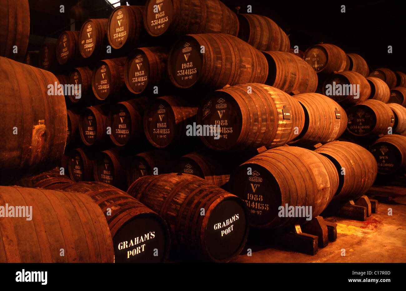 Portugal, Porto, Graham's port wine cellars Stock Photo Alamy