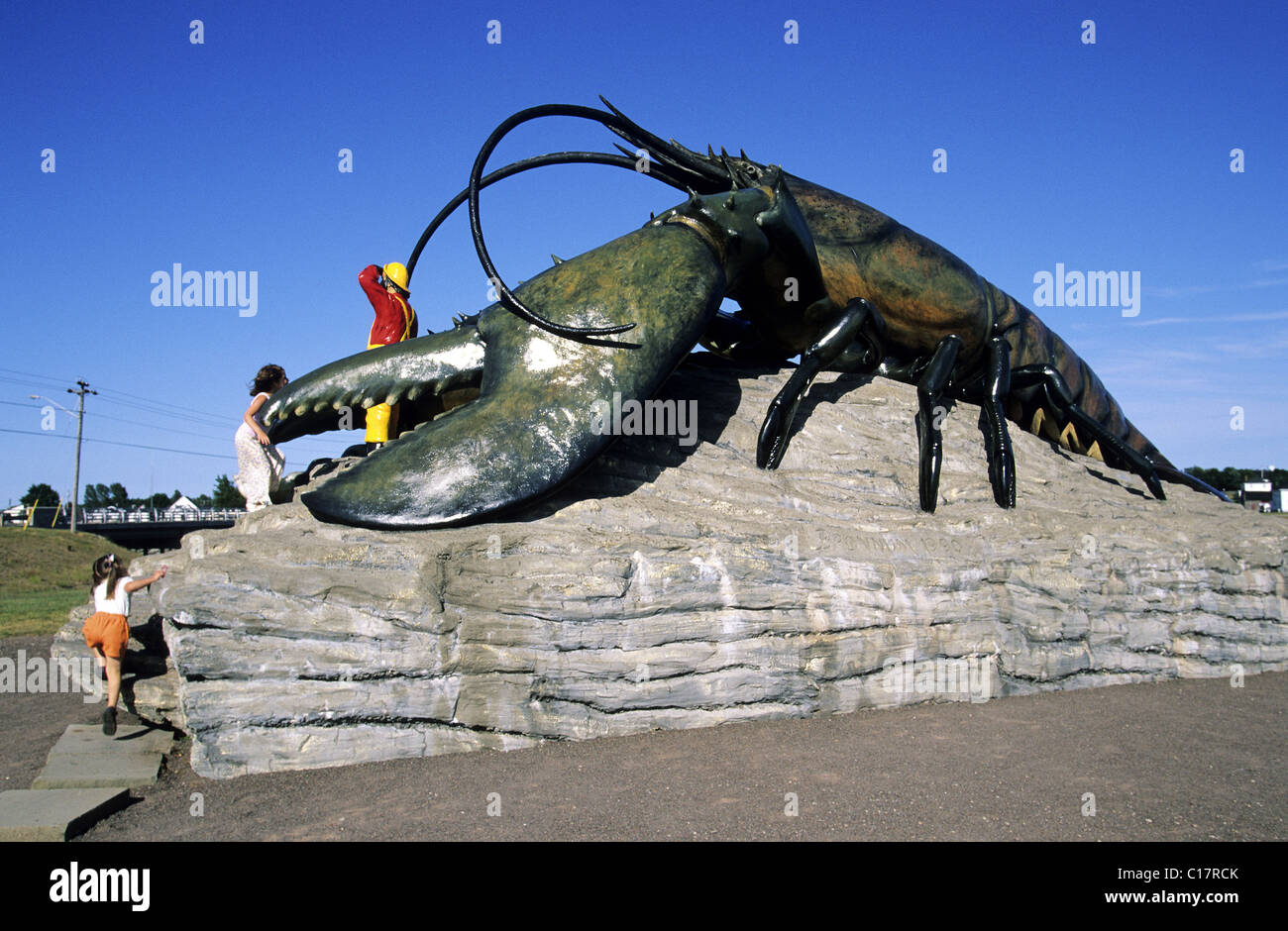 Canada, NewBrunswick, Shediac, the famous bronze giant lobster Stock Photo Alamy