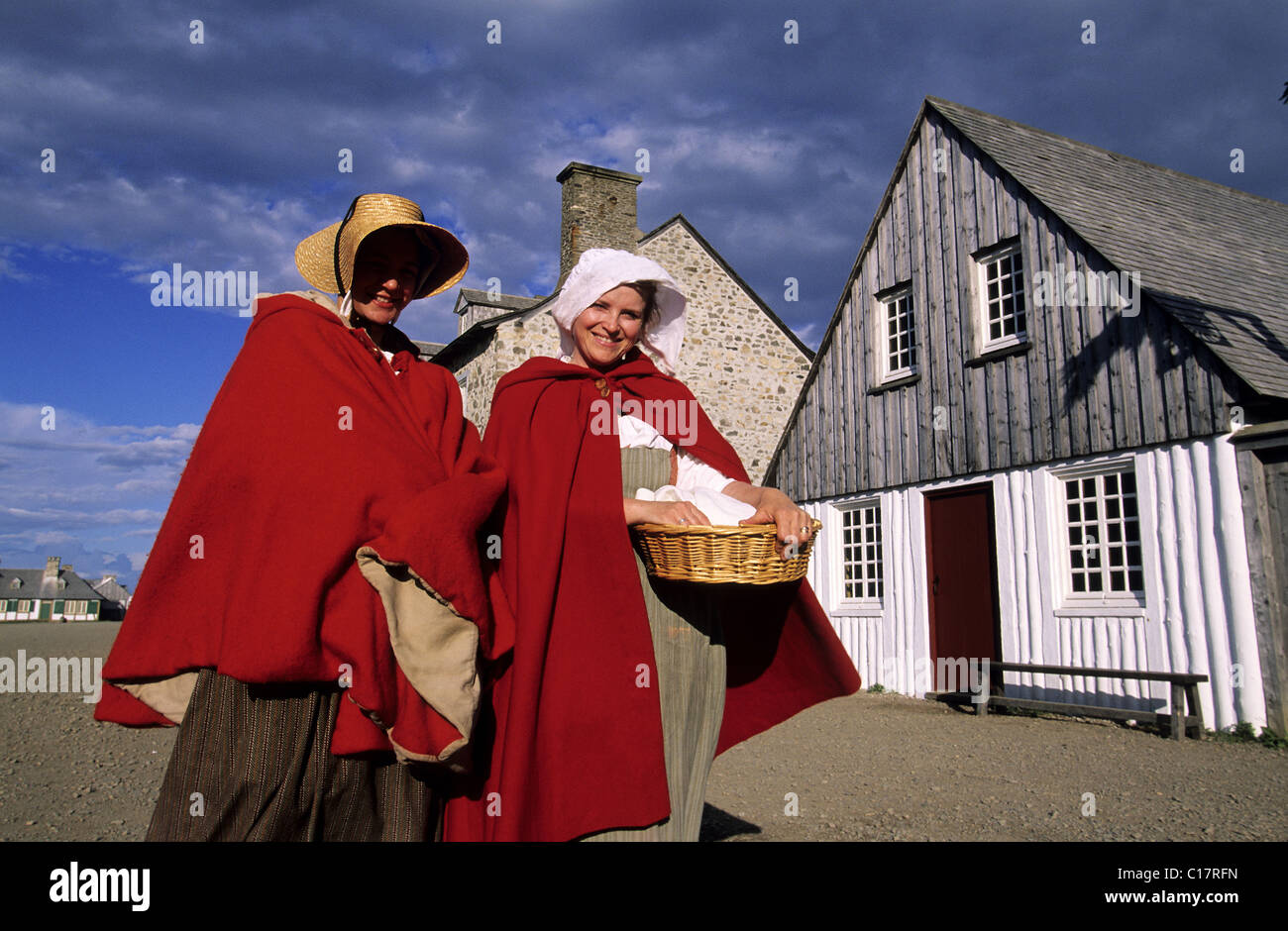 Canada, Nova Scotia, Louisbourg fortress, national historic site Stock