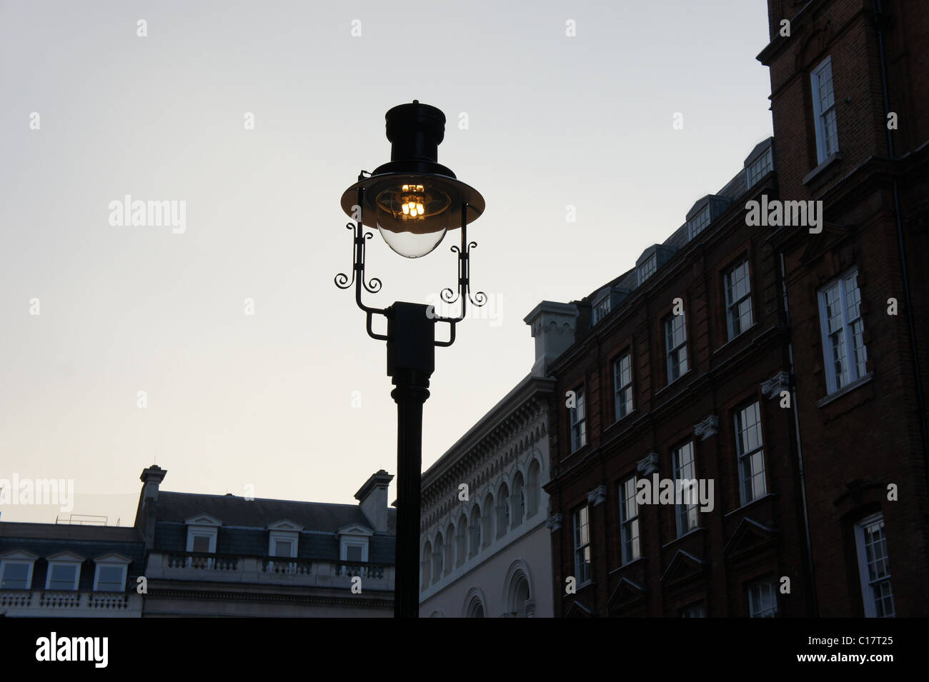 Street lamp in central London, UK Stock Photo
