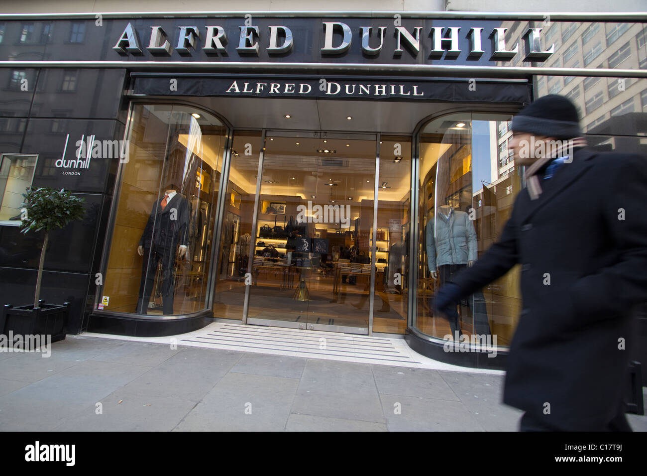 Alfred Dunhill clothing Retailer jermyn street Stock Photo