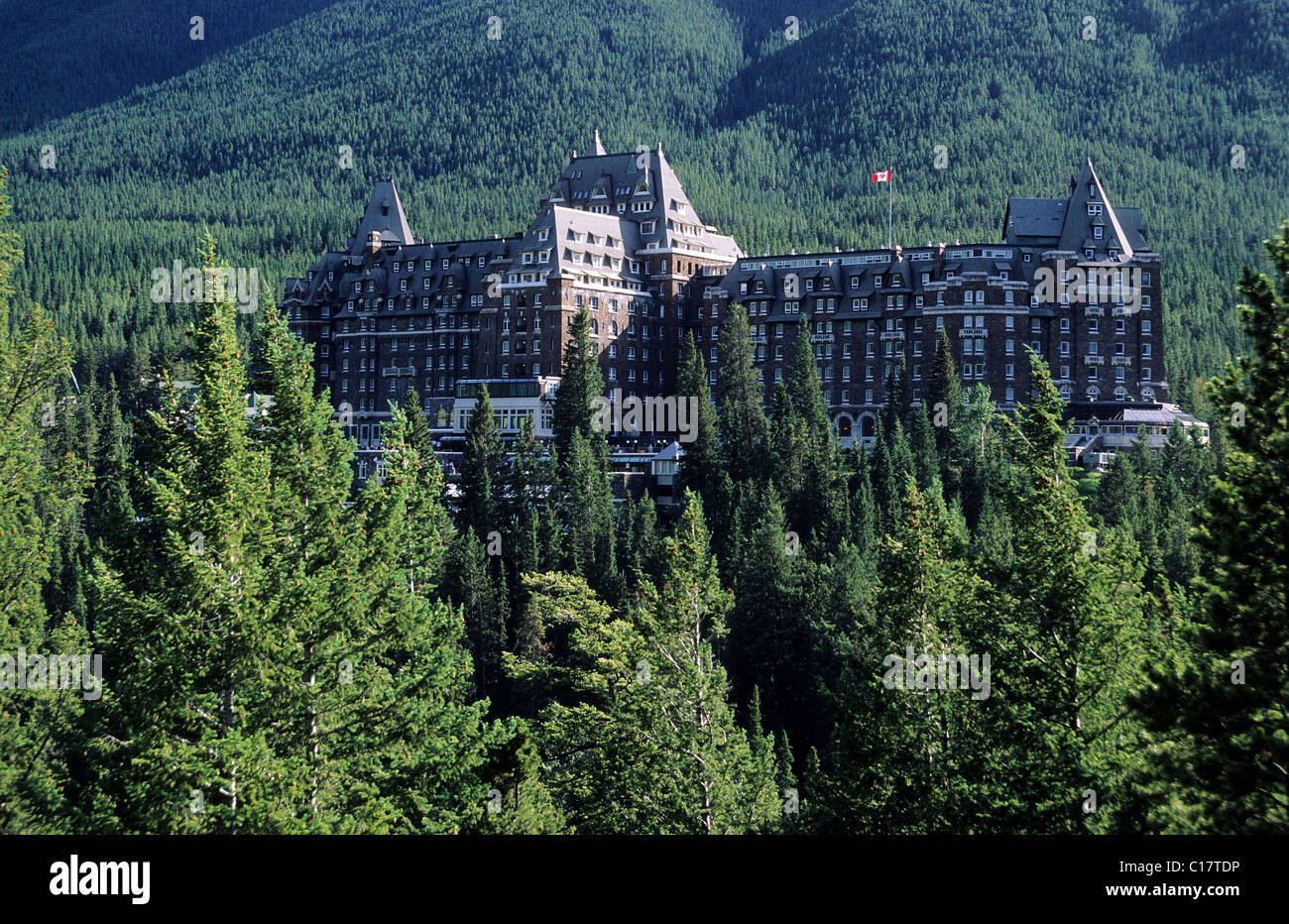 Canada, Alberta, Banff national park, the Banff Spring Hotel (luxury) Stock Photo