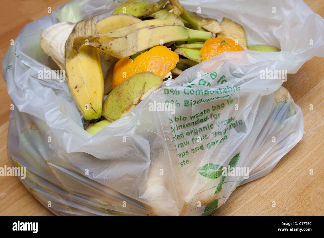 compostable fruit and biodegradable bag Stock Photo Alamy