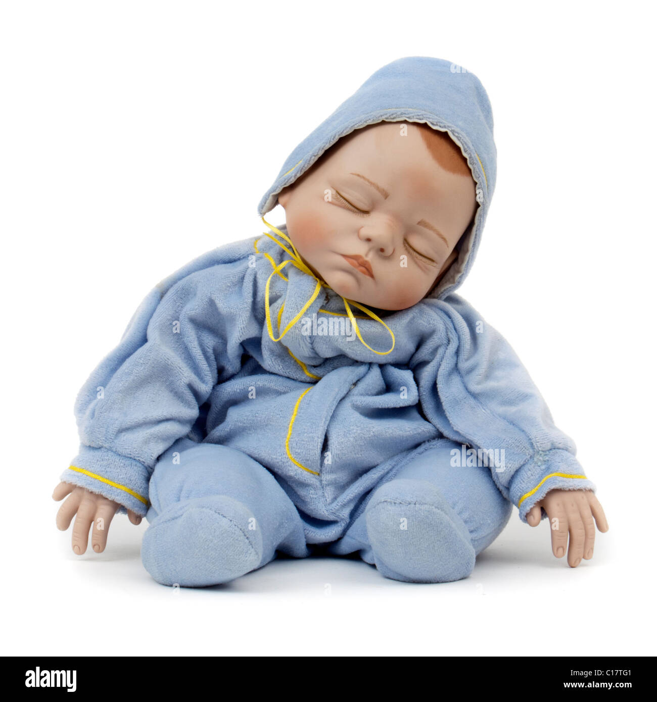 It's A Boy! 19' porcelain baby doll by Joyce Wolf (1993) Stock Photo