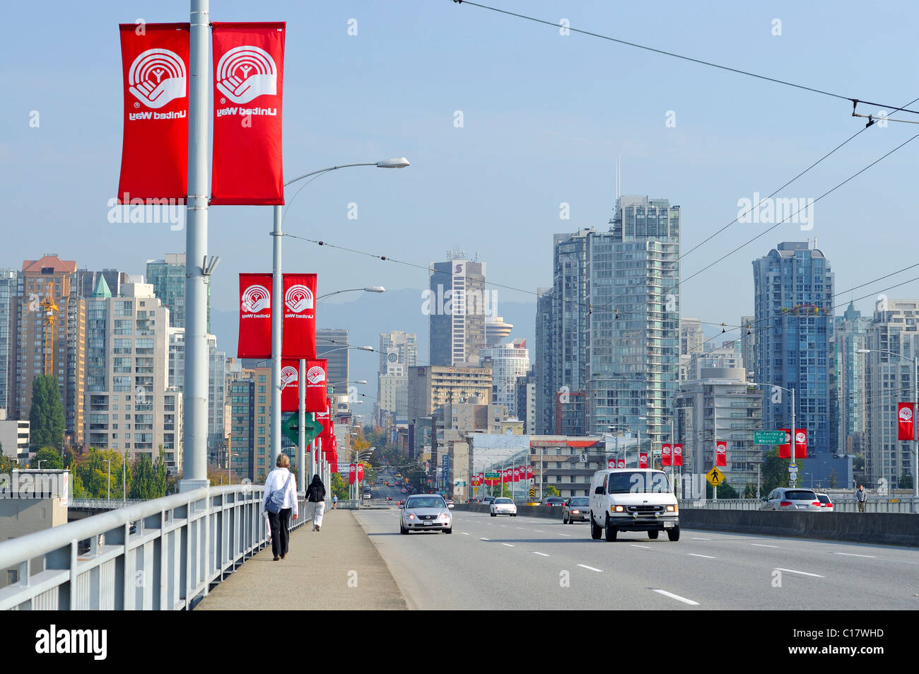 Granville Street Bridge, Vancouver, British Columbia, Canada, North America Stock Photo