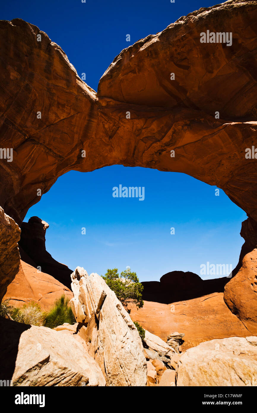 Broken Arch in Arches National Park, Utah, USA Stock Photo Alamy