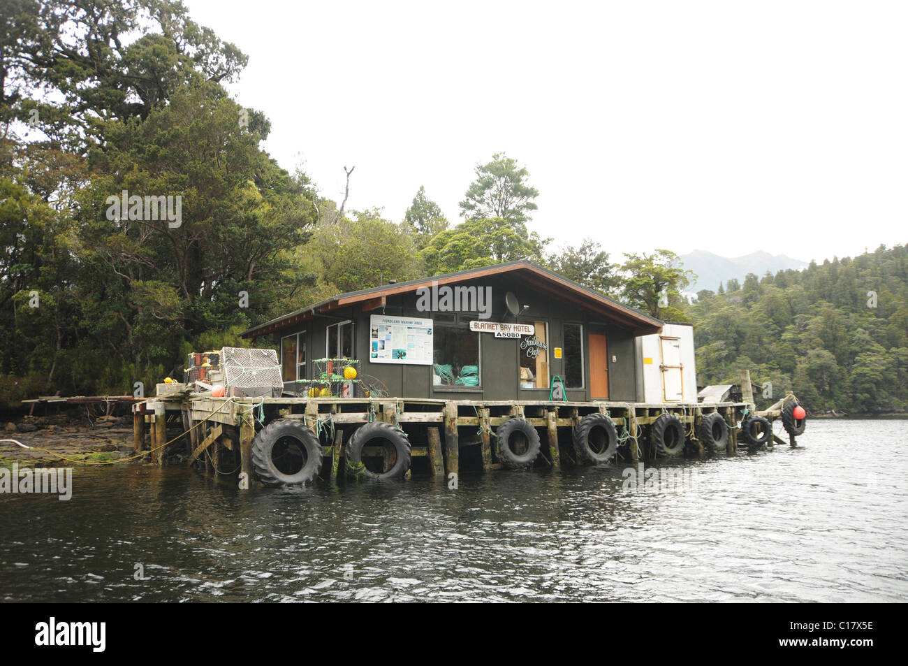 Blanket Bay Hotel, Doubtful Sound, Fiordland, South island, New Zealand
