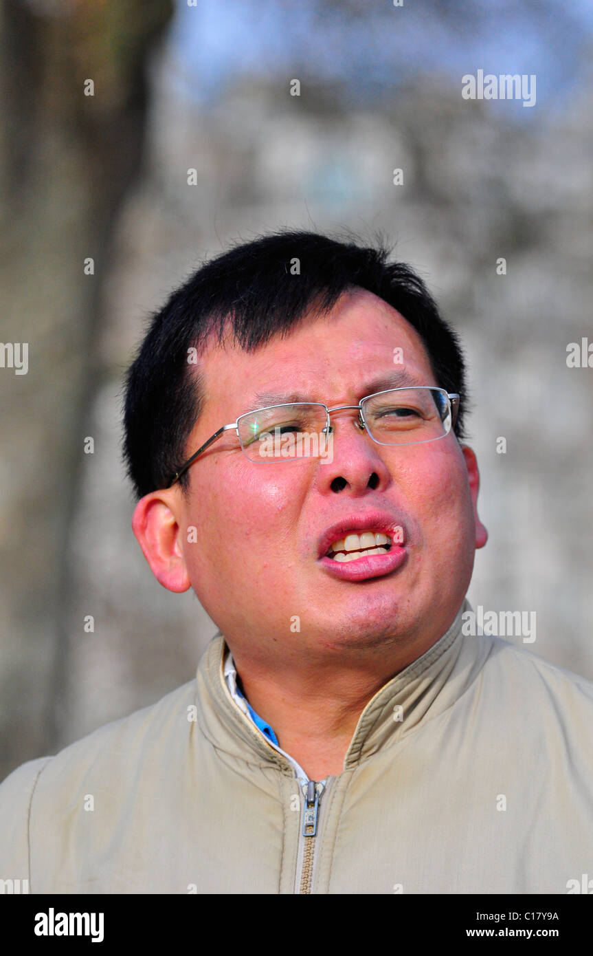 Public Speaker at Speakers Corner in Hyde Park, London Stock Photo Alamy