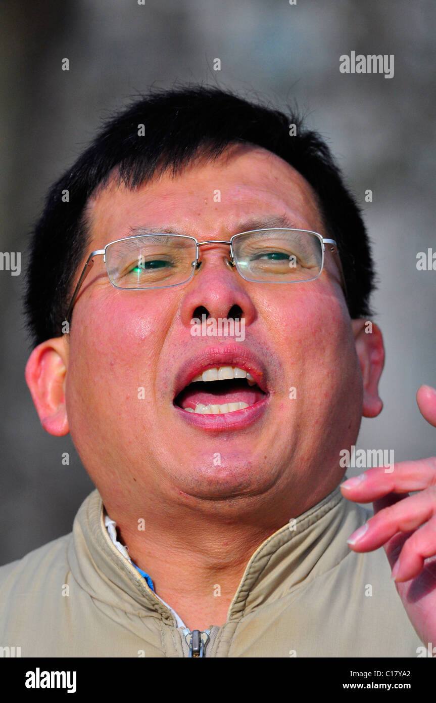 Public Speaker at Speakers Corner in Hyde Park, London Stock Photo Alamy