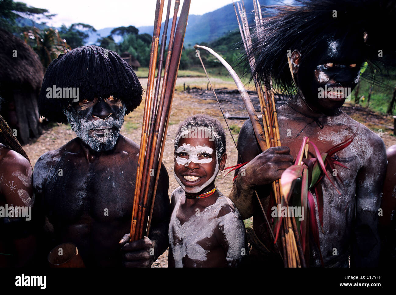 Indonesia, Papua, Irian Jaya, the papu tribe of the valley of Baliem Stock Photo