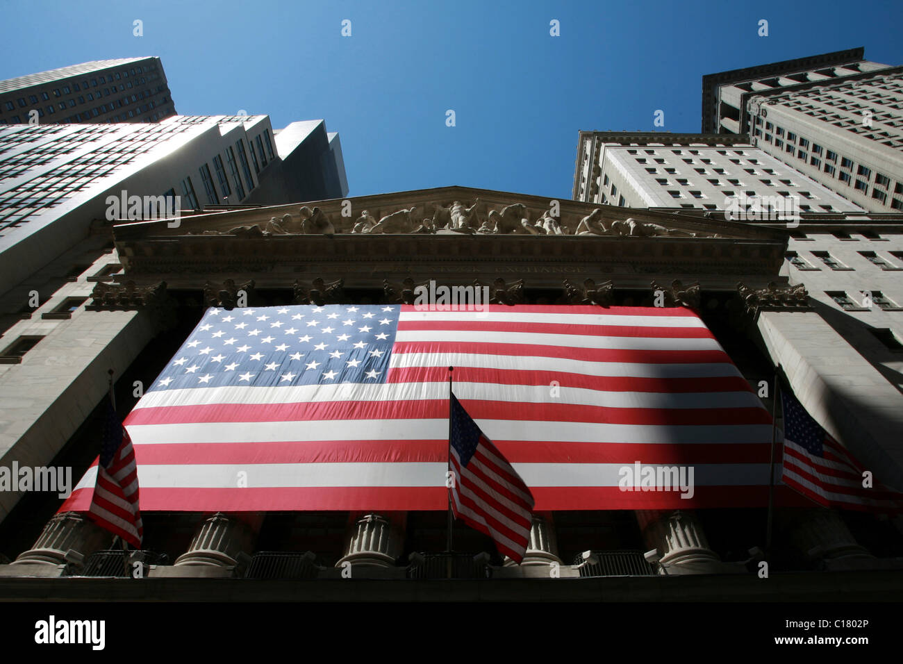 New York Stock Exchange, Wall Street, Financial District, Manhattan, New York City, USA Stock Photo