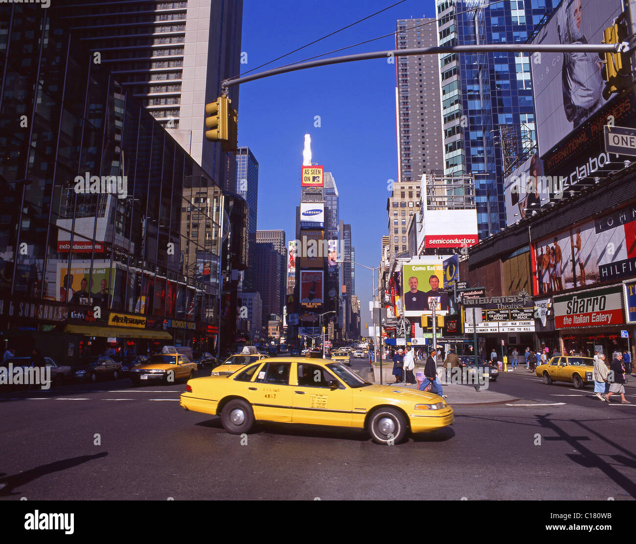 Times Square, Manhattan, New York, New York State, United States of America Stock Photo