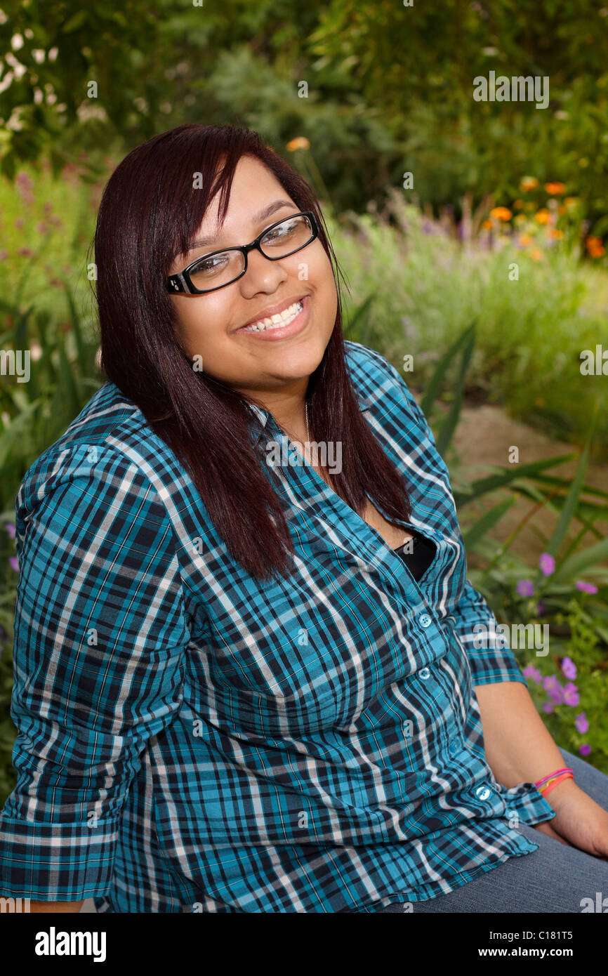 African american teen girl garden hi-res stock photography and images ...