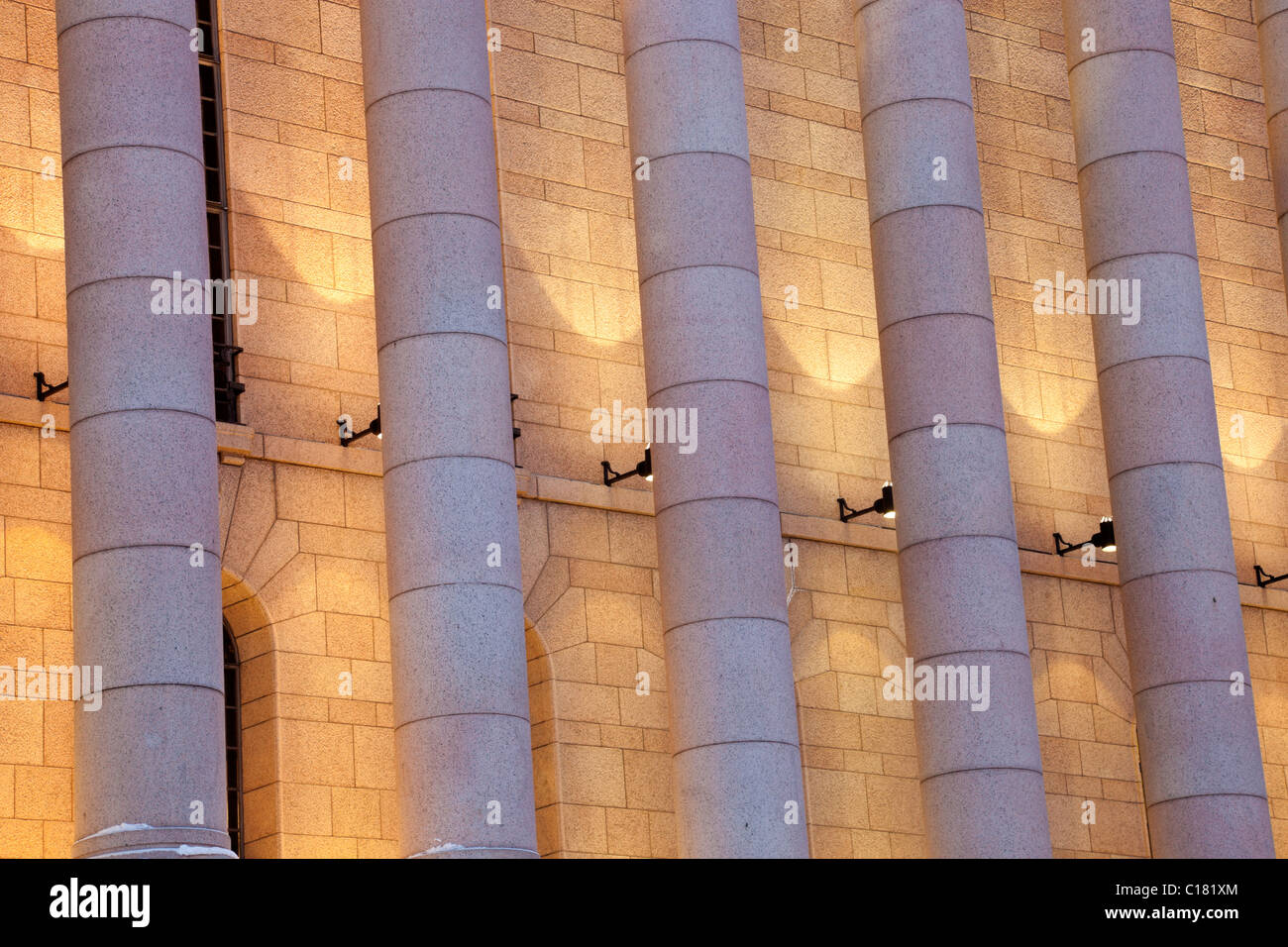 Columns of Parliament of Finland Stock Photo - Alamy