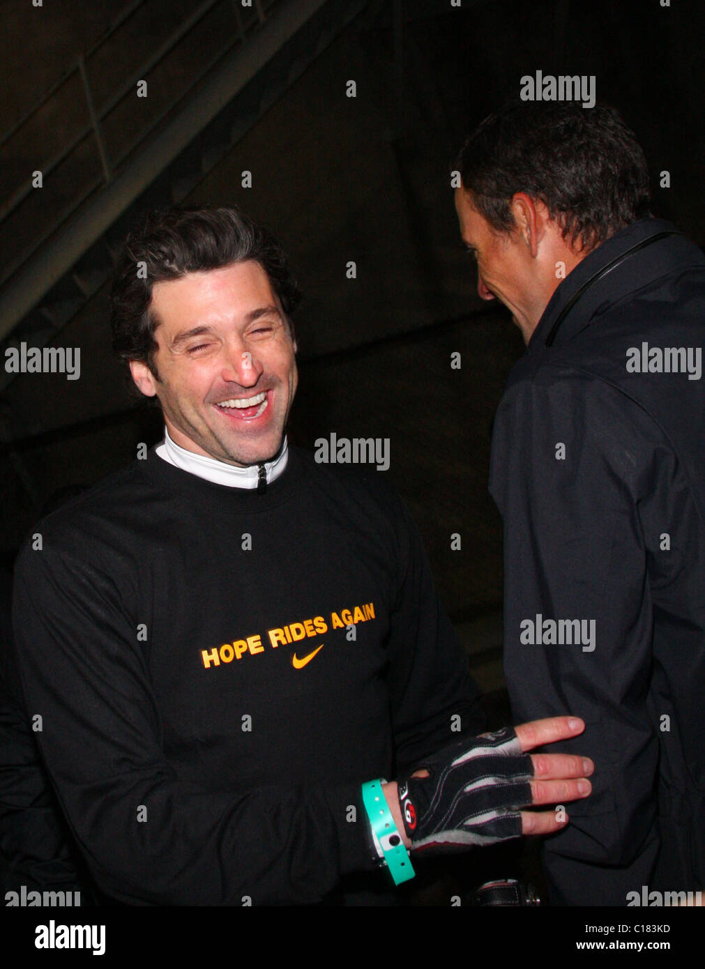 Patrick Dempsey Lance Armstrong and Nike Sportswear launch 'Stages' at the  Montalban theater Los Angeles, California - 07.03.09 Stock Photo - Alamy