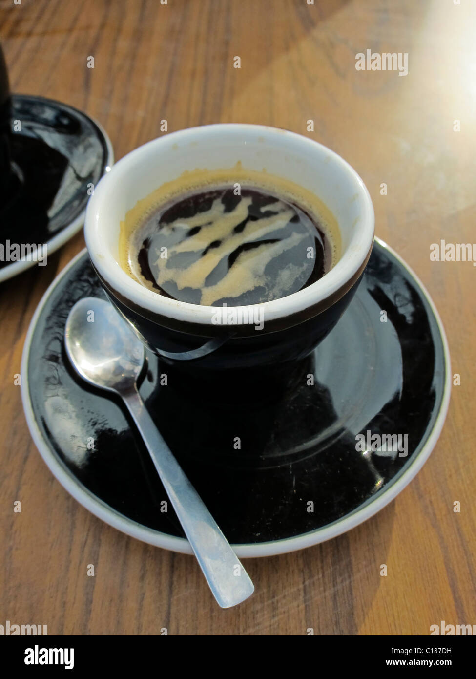 Paris, France, Espresso Coffee Cups on Café Table, Detail Stock Photo Alamy