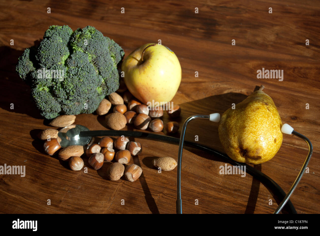Health and nutrition. Wellness with the mediterranean diet Stock Photo