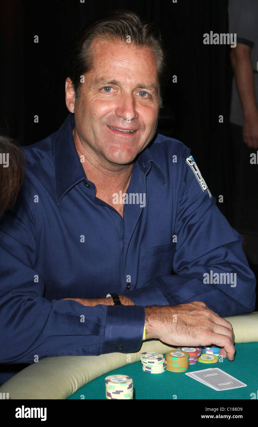 Jimmy Van Patten The 7th Annual World Poker Tour Invitational held at Commerce Casino - Inside Los Angeles, California - Stock Photo