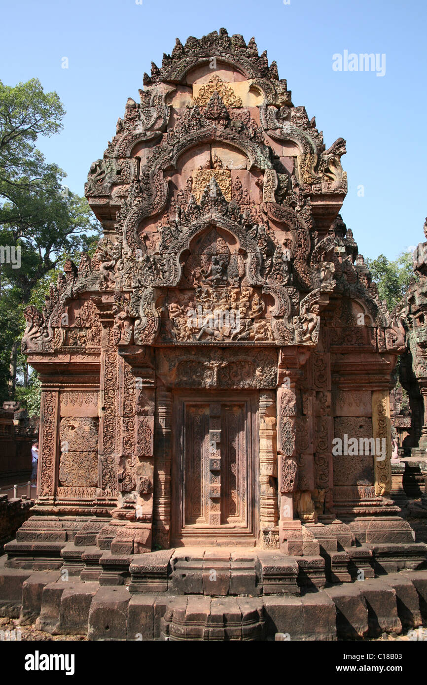 Banteay Srey temple near Angkor in Cambodia Stock Photo