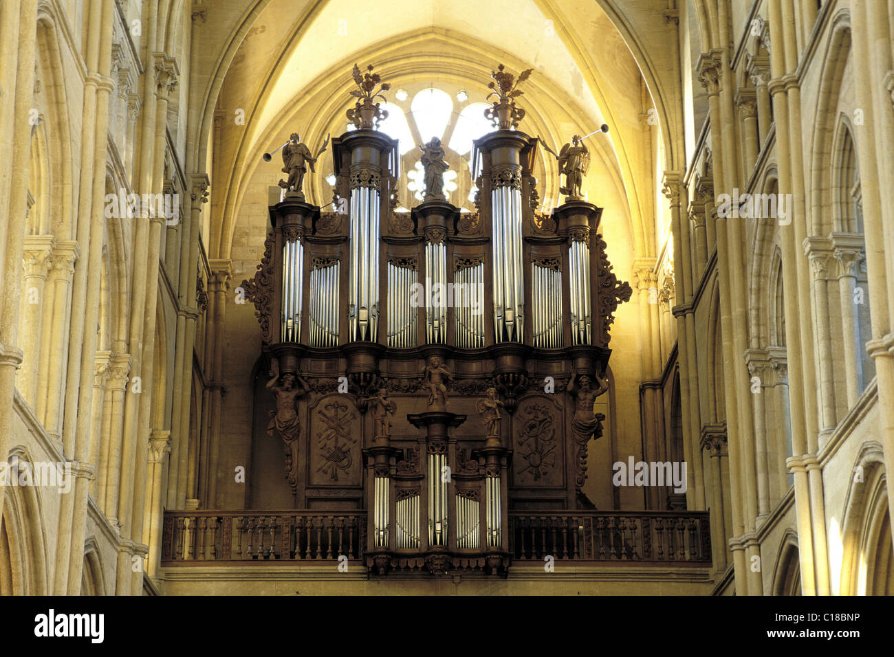France, Ardennes, Mouzon, abbey church Notre-Dame Stock Photo - Alamy