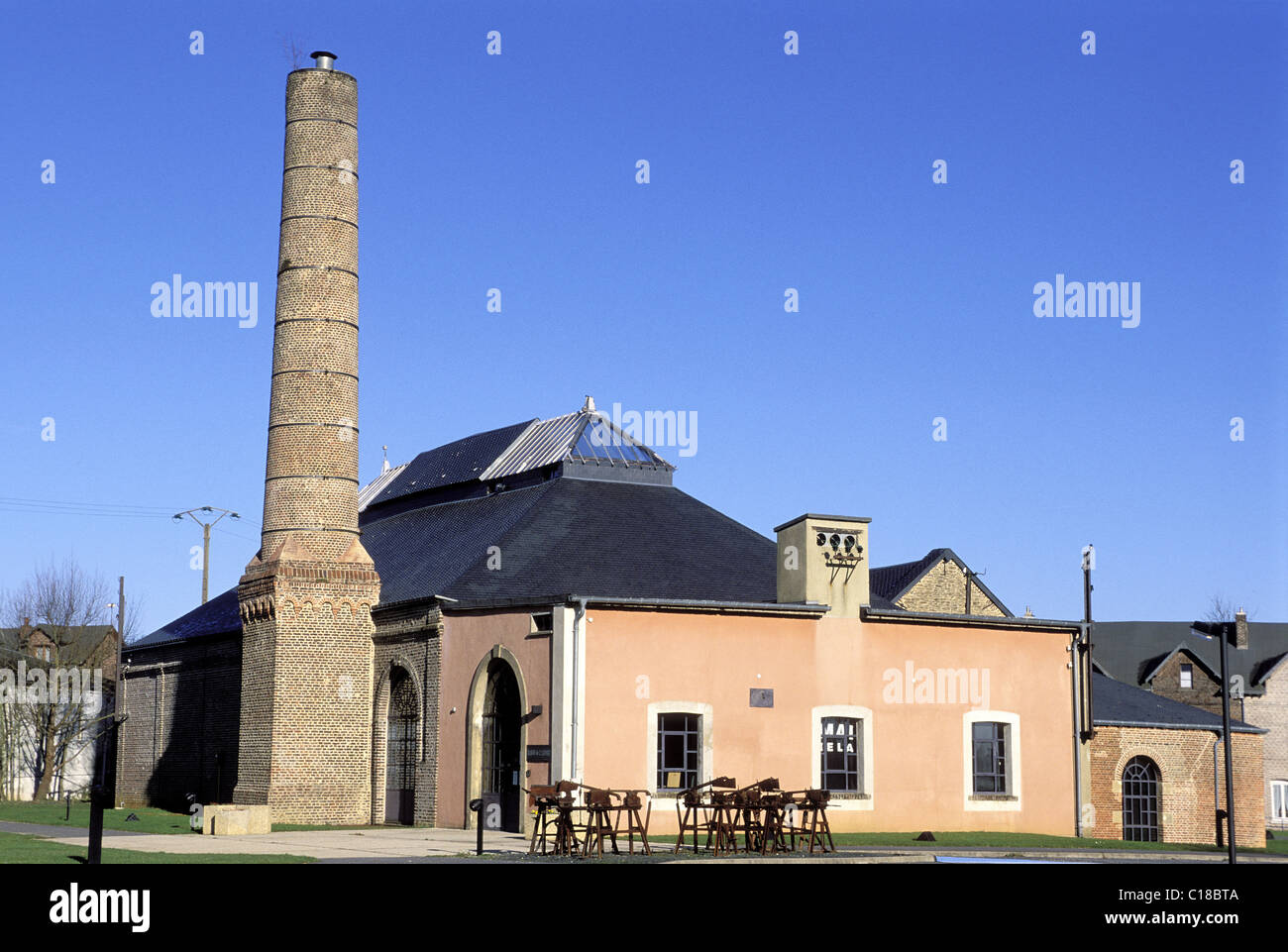 France, Ardennes, Rimogne, the house of the slate Stock Photo Alamy