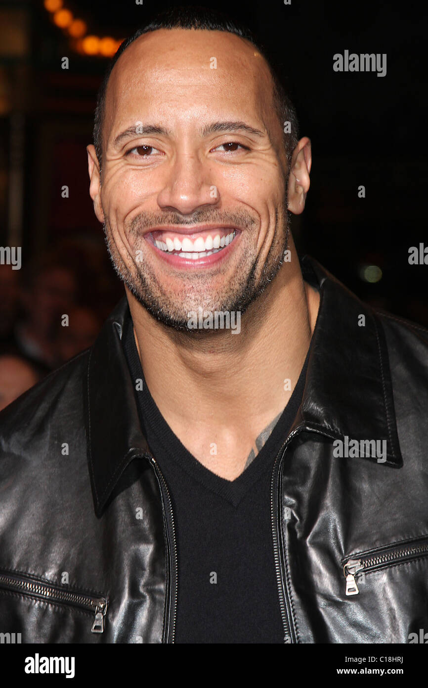 Dwayne Johnson Premiere of 'Race to Witch Mountain' held at the El Capitan Theatre - Arrivals Los Angeles, California - Stock Photo