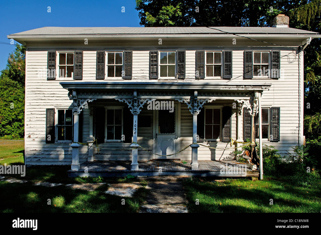 Old uninhabitable house, Marksboro New Jersey, USA Stock Photo Alamy