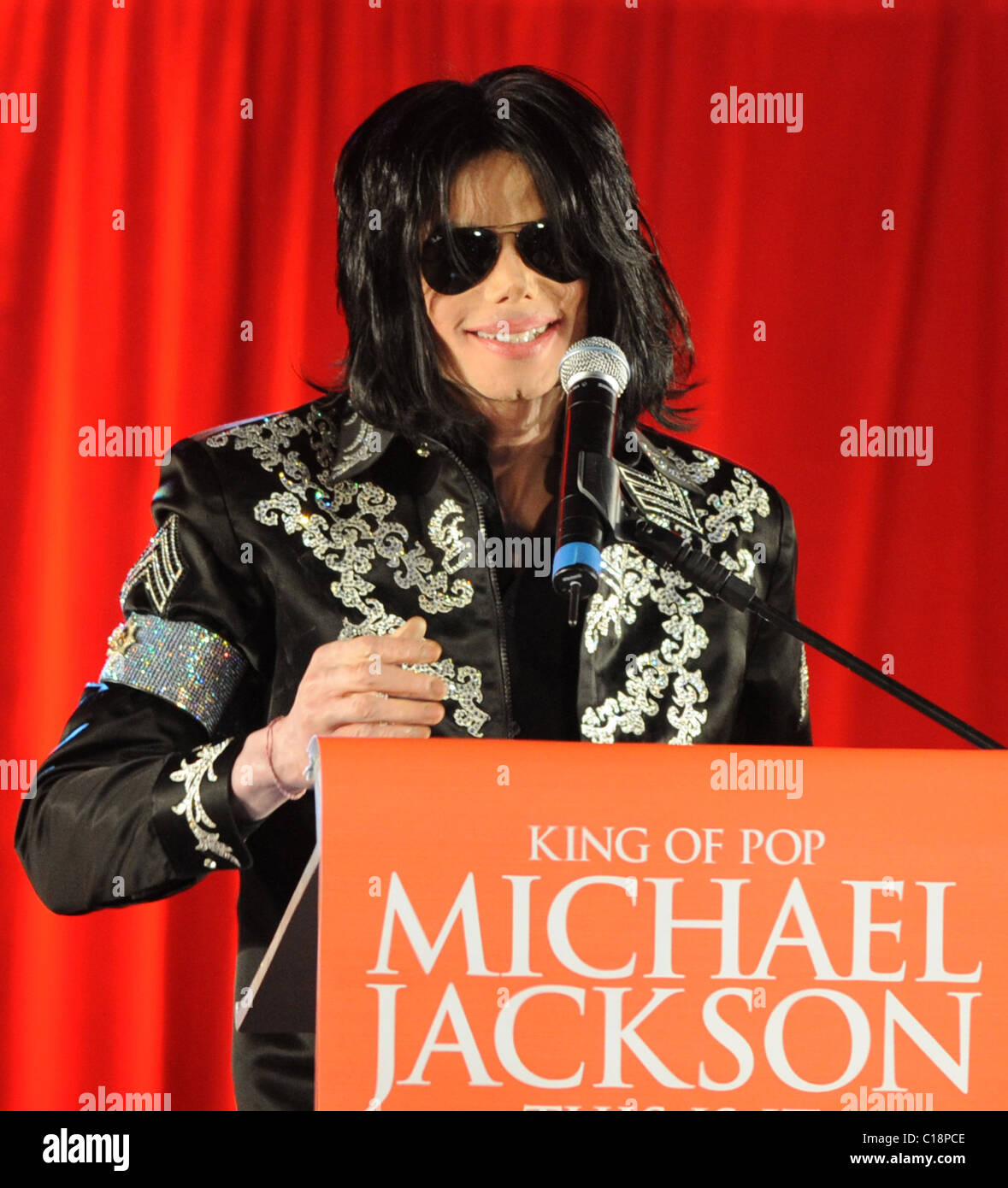 Michael Jackson Press conference and tour announcement held at the O2
