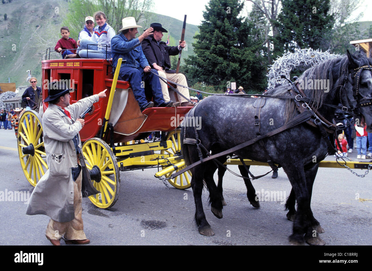 United States, Wyoming, Jackson Hole, Old West Days festival Stock