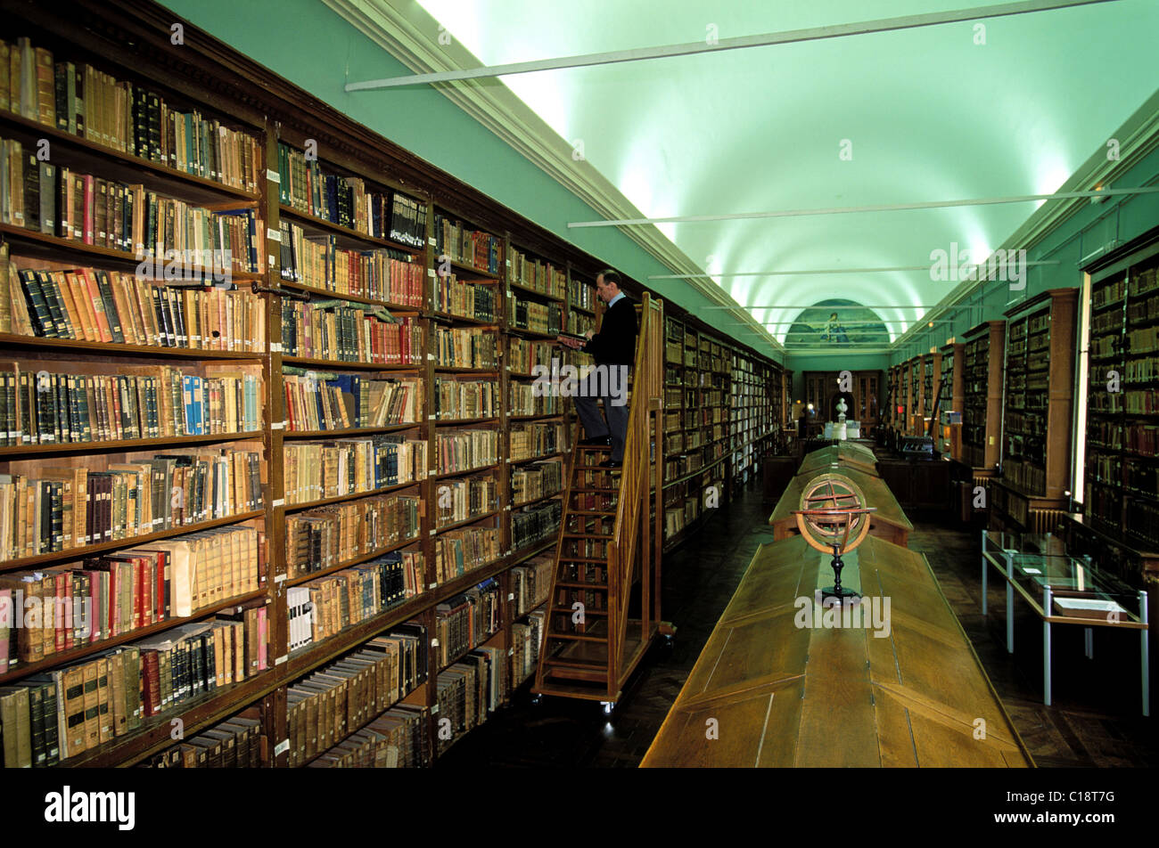 France, Sarthe, city of La Fleche, library of the national military school  Stock Photo - Alamy