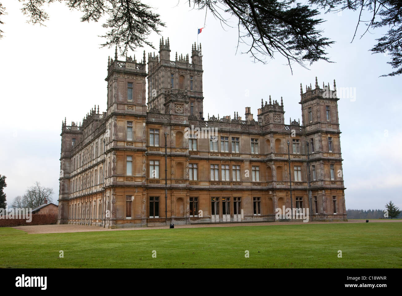 Exterior of Highclere Castle, home of Lord and Lady Carnarvon, Newbury