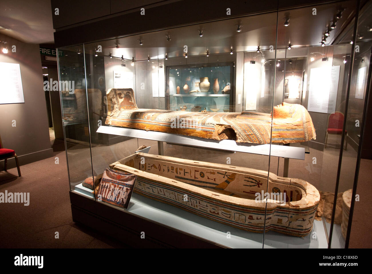 Egyptian Exhibition at Highclere Castle, home of Lord and Lady Carnarvon, Newbury, Berkshire