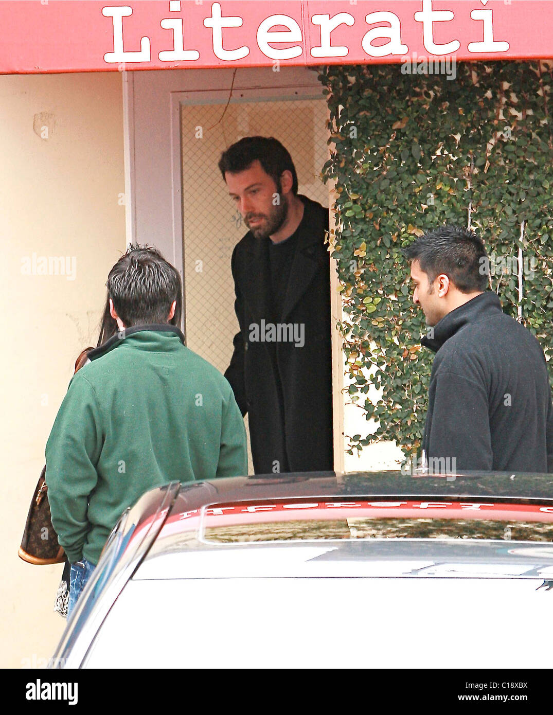 Ben Affleck has lunch with his wife at Literati Los Angeles, California