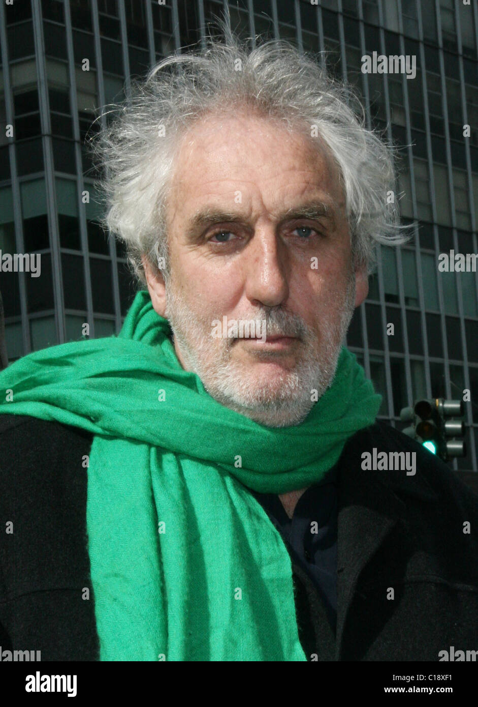 Australian director Phillip Noyce on location filming 'Salt' New York
