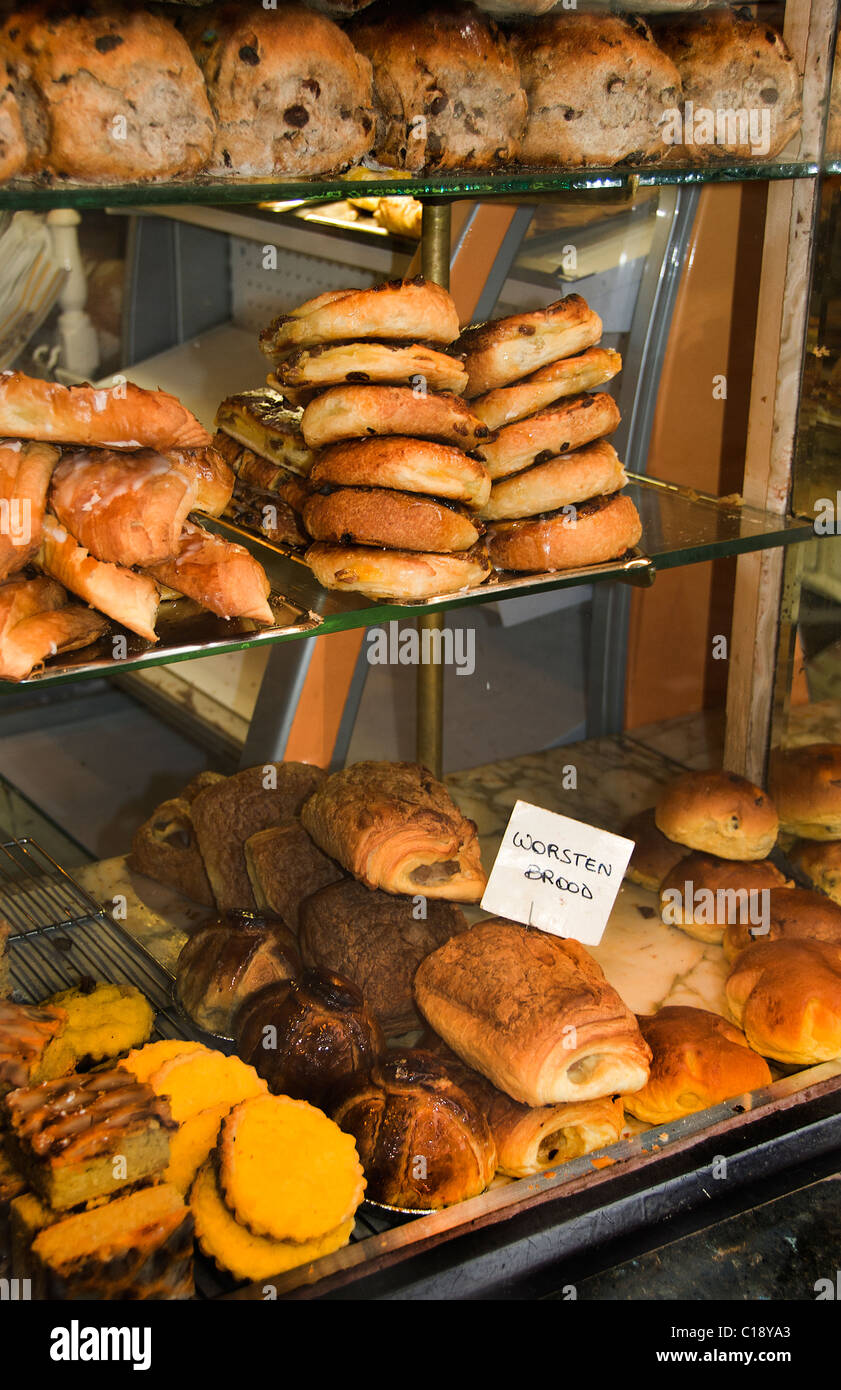 Baker Bakery The Hague center neighborhood Noordeinde Netherlands Stock Photo