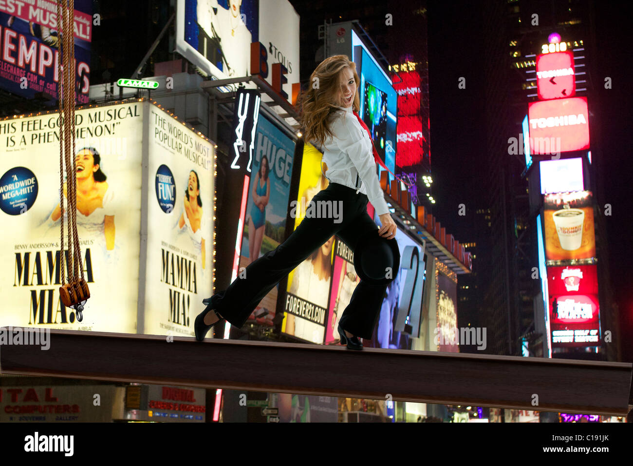 Jazz dancer on Broadway Stock Photo Alamy