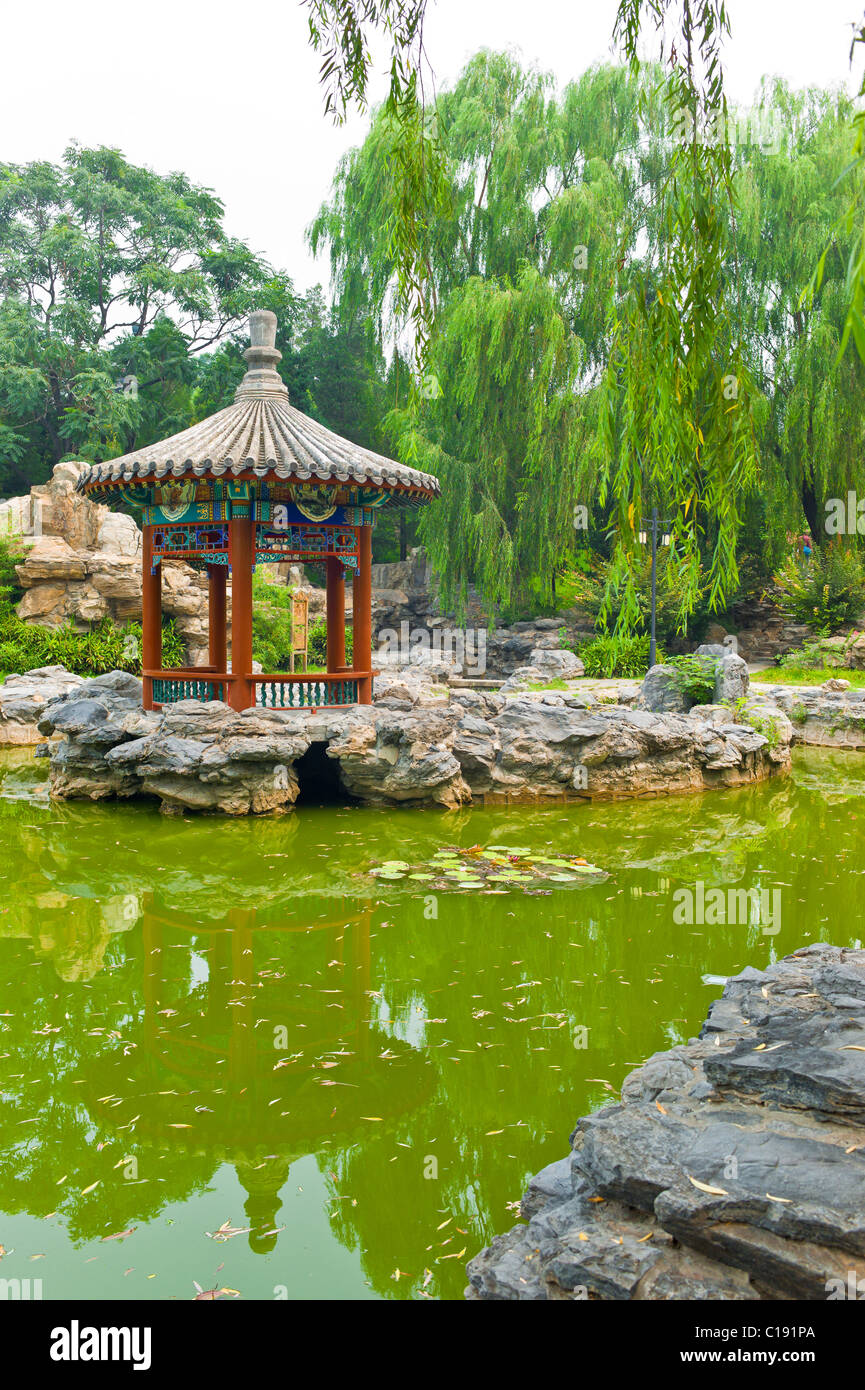 Chinese garden. Ritan Park. Beijing. China Stock Photo