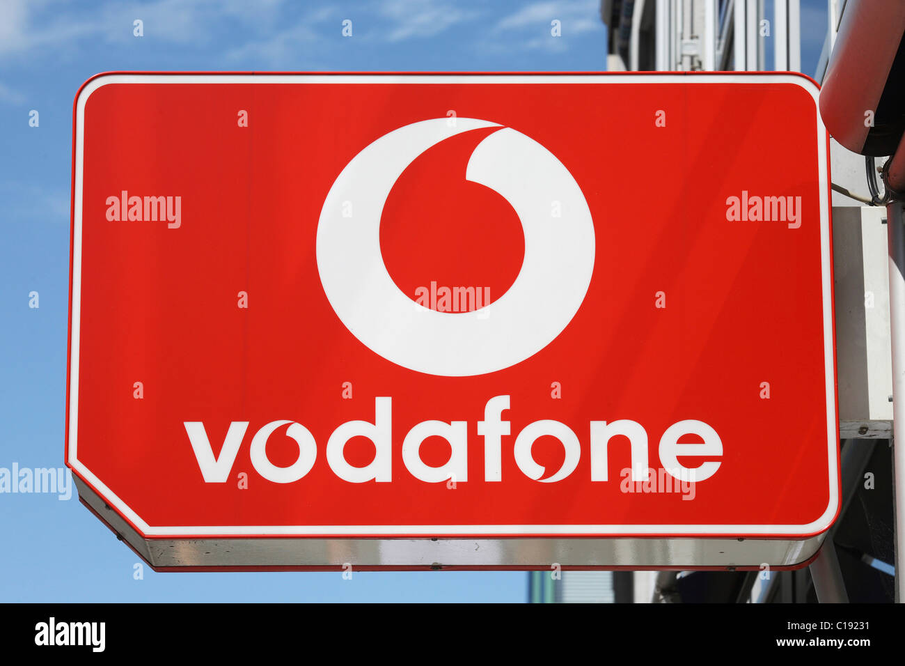 Vodafone logo Stock Photo