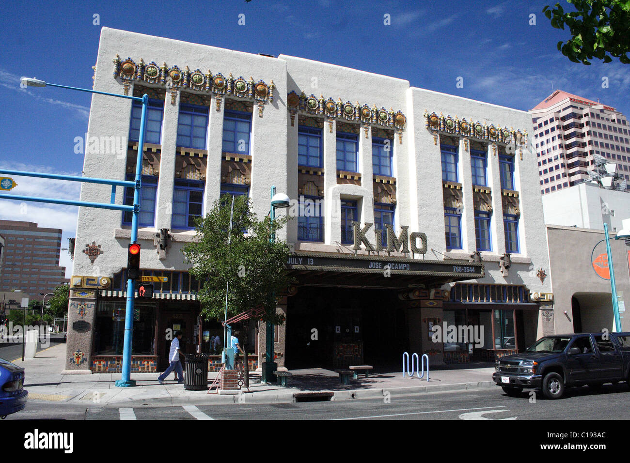 The KiMo theater in downtown Albuquerque, New Mexico, USA Stock Photo